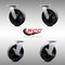 Service Caster 8 Inch SS Glass Filled Nylon Swivel Caster Set with Roller Bearings 2 Brakes SCC SCC-SS30S820-GFNR-2-TLB-2 - alternate 1